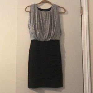 Black and silver dress